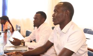 Participants closely following ongoing discussions during the International Open Access Week celebrations at the Faculty of Engineering Library, Busitema University, on 20th October 2025.